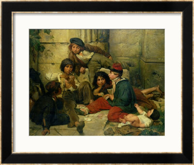 Children Of The Streets Of Paris, 1852 by Friedrich Karl Hausmann Pricing Limited Edition Print image