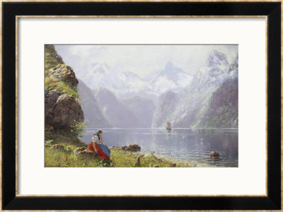 Springtime In The Fields by Hans Andreas Dahl Pricing Limited Edition Print image