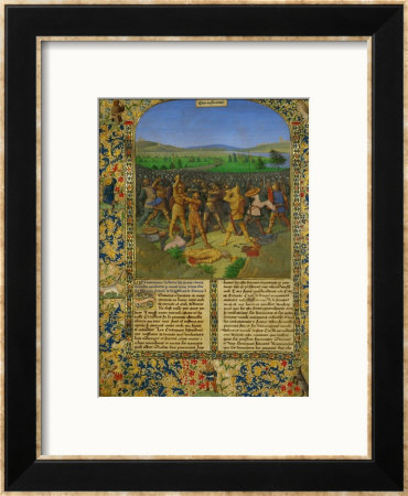 A Battle Between Romans And Carthaginians, Probably The Battle Of Cannae (216 Bce) by Jean Fouquet Pricing Limited Edition Print image