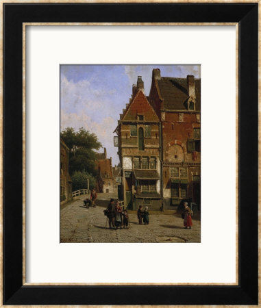 A Dutch Street Scene by Henry Thomas Alken Pricing Limited Edition Print image