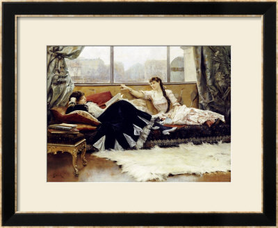 Sarah Bernhardt (1844-1923) And Christine Nilsson (1843-1921) by Julius Leblanc Stewart Pricing Limited Edition Print image