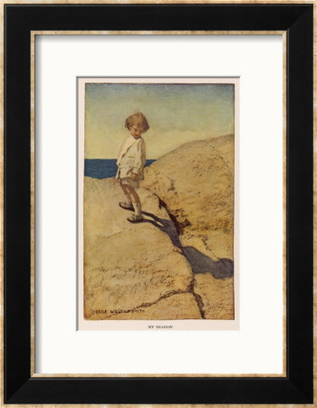 My Shadow By Robert Louis Stevenson by Jessie Willcox-Smith Pricing Limited Edition Print image