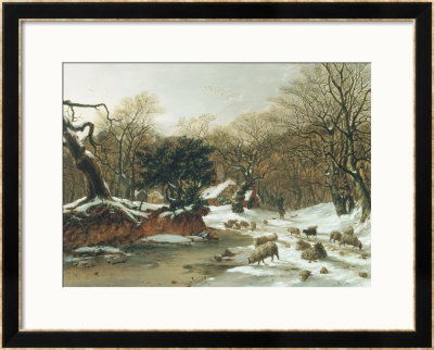 The Woodland Farm In Winter by Hopkins Horsley Pricing Limited Edition Print image