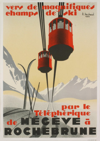 Par Le Telepherique De Meceve A Rochebrune by Roland Michaud Pricing Limited Edition Print image