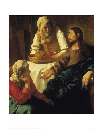Christ In The House Of Mary & Martha by Johannes Vermeer Pricing Limited Edition Print image