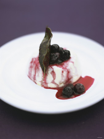 Panna Cotta Ai Mirtilli (Panna Cotta With Blueberry Compote) by David Loftus Pricing Limited Edition Print image