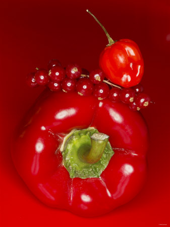 Red Pepper, Redcurrants And Chili by Bernhard Winkelmann Pricing Limited Edition Print image