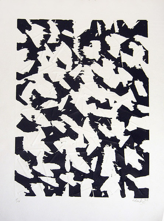 Prägung Schwarz Ii by Günther Uecker Pricing Limited Edition Print image