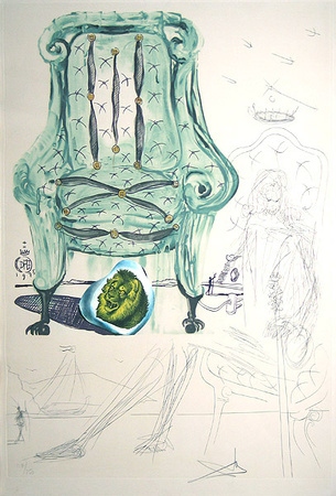 Imaginations Armchair by Salvador Dali Pricing Limited Edition Print image