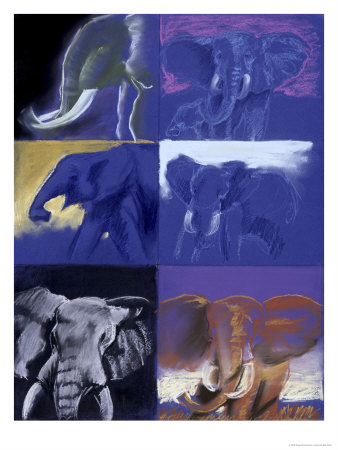 Elephants by Xavier Jones Pricing Limited Edition Print image