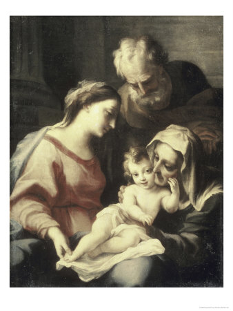 The Holy Family by Luca Giordano Pricing Limited Edition Print image