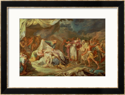 Cyrus The Great Before The Bodies Of Abradatus And Pantheus by Vicente Lopez Y Portana Pricing Limited Edition Print image