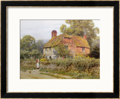 A Surrey Cottage by Helen Allingham Pricing Limited Edition Print image
