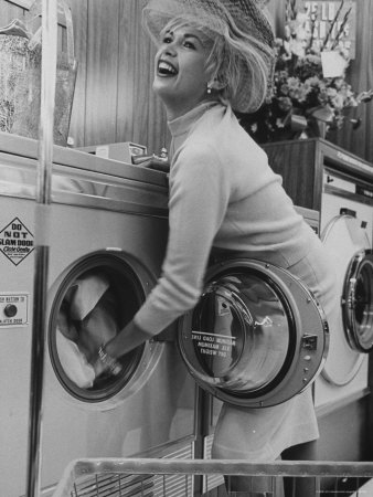 Actress Jayne Mansfield, At Opening Of Los Angeles Coin Operated Dry Cleaners by John Loengard Pricing Limited Edition Print image