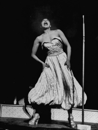 Entertainer Josephine Baker, Clad In A Designer Pantaloon Gown by Alfred Eisenstaedt Pricing Limited Edition Print image