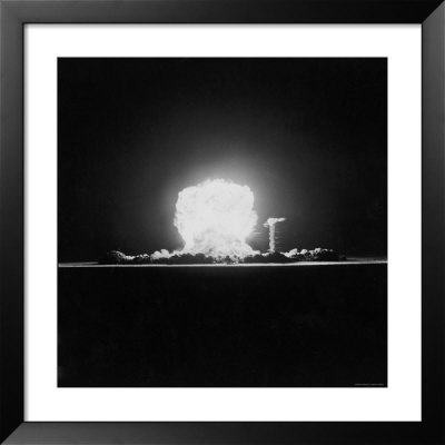 Fireball And Expansion During Explosion Of 10 Kiloton Bomb Tested On Yucca Flats by J. R. Eyerman Pricing Limited Edition Print image