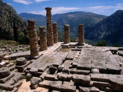 Temple Of Apollo, Delphi, Greece by Wayne Walton Pricing Limited Edition Print image