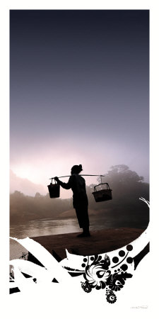 La Porteuse D'eau by Olivier Follmi Pricing Limited Edition Print image