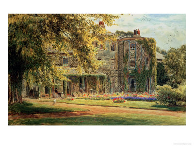 Down House, From The Garden, 1880 by Albert Goodwin Pricing Limited Edition Print image