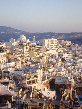 View Of City, Santorini, Greece by Kristi Bressert Pricing Limited Edition Print image