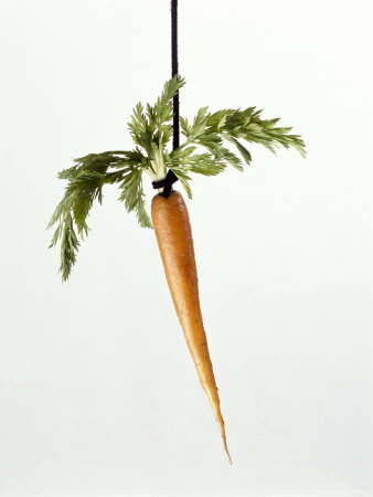 Carrot Hanging From A Piece Of Leather by Doug Mazell Pricing Limited Edition Print image