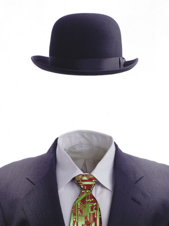Invisible Man In Suit And Tie by Chuck Carlton Pricing Limited Edition Print image