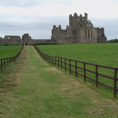 Ruins Of Castle In Rural Ireland by Keith Levit Pricing Limited Edition Print image