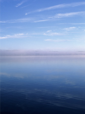 Misty Dawn On Platte Lake, Michigan by Peter L. Chapman Pricing Limited Edition Print image