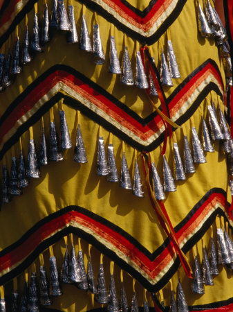 Detail Of Female Dancer's Beaded Costume At Sioux Pow-Wow, Sisseton Indian Reserve, Usa by Rick Gerharter Pricing Limited Edition Print image