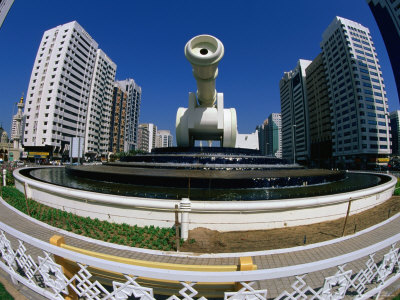 Cannon In Al-Ittihad Square, Abu Dhabi, United Arab Emirates by Chris Mellor Pricing Limited Edition Print image