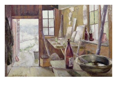 The Art School Studio, Modum, 1893 (Oil On Canvas) by Kalle Lochen Pricing Limited Edition Print image