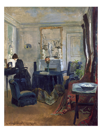 Interior, Paris, 1885 (Oil On Canvas) by Christian Eriksen Skredsvig Pricing Limited Edition Print image