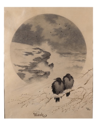 March, 1890 (W/C On Paper) by Theodor Severin Kittelsen Pricing Limited Edition Print image