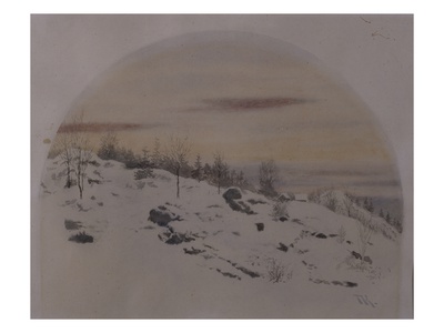 February, 1890 (W/C On Paper) by Theodor Severin Kittelsen Pricing Limited Edition Print image