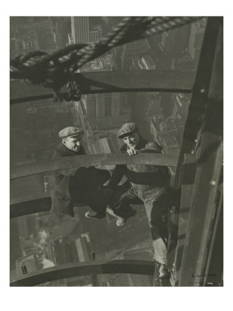 Two Workers Inspecting Steel by Lewis Wickes Hine Pricing Limited Edition Print image