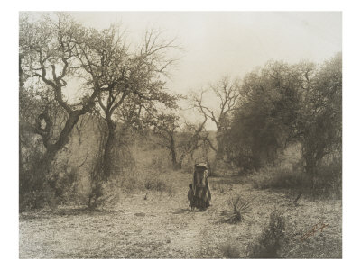 Apache Women Passing Oak Row by Edward S. Curtis Pricing Limited Edition Print image