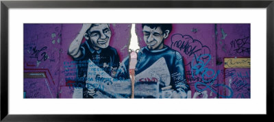 Graffiti On A Wall, Berlin Wall, Berlin, Germany by Panoramic Images Pricing Limited Edition Print image