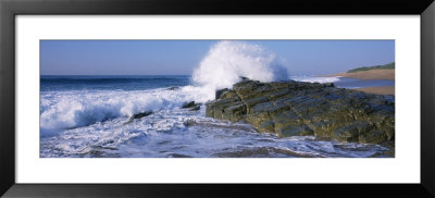Waves Breaking On The Rocks, Durban, South Africa by Panoramic Images Pricing Limited Edition Print image