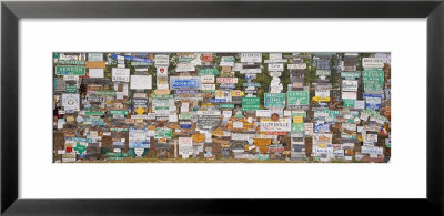 Hillside Dotted With Signposts, Forest Watson Lake, British Columbia, Canada by Panoramic Images Pricing Limited Edition Print image