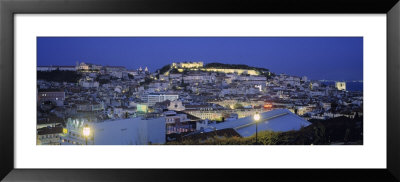 City At Dusk, Lisbon, Portugal by Panoramic Images Pricing Limited Edition Print image