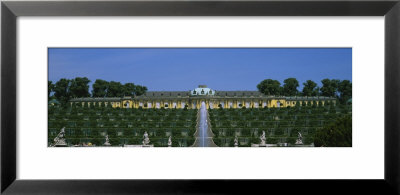 Formal Garden In Front Of A Palace, Sanssouci Palace, Potsdam, Brandenburg, Germany by Panoramic Images Pricing Limited Edition Print image