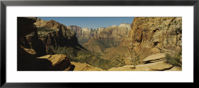 Rock Formations On A Landscape, Zion National Park, Utah by Panoramic Images Pricing Limited Edition Print image
