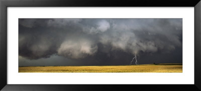 Thunderstorm Advancing Over A Field by Panoramic Images Pricing Limited Edition Print image