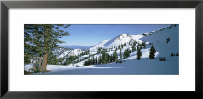 Snow Covered Hills, Lake Tahoe, Usa by Panoramic Images Pricing Limited Edition Print image
