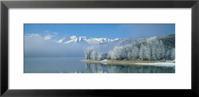 Mist Over A Lake, Deer Creek State Park, Utah, Usa by Panoramic Images Pricing Limited Edition Print image