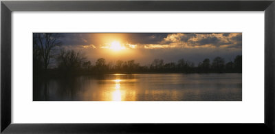 Reflection Of Sun In Water, West Memphis, Arkansas, Usa by Panoramic Images Pricing Limited Edition Print image