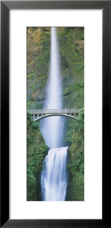 Bridge Near A Waterfall, Multnomah Falls, Benson Bridge, Oregon, Usa by Panoramic Images Pricing Limited Edition Print image