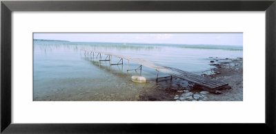 Pier Over A Lake, Traverse City, Michigan, Usa by Panoramic Images Pricing Limited Edition Print image