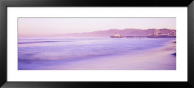 Pier Stretched Into The Sea, Santa Monica, California, Usa by Panoramic Images Pricing Limited Edition Print image