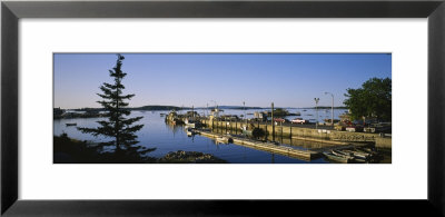 Cars On A Road Along The Sea, Stonington, Maine, Usa by Panoramic Images Pricing Limited Edition Print image